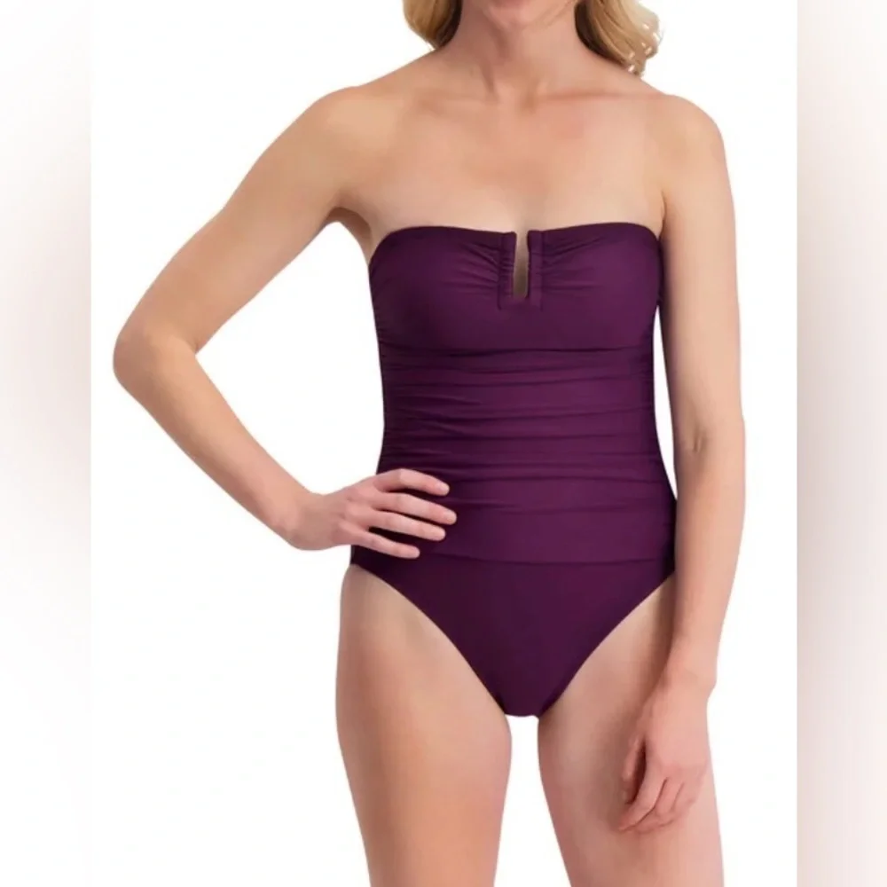 DKNY Sport 1 pc Convertible Strap Swimsuit - Picture 2 of 14